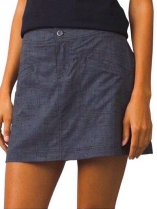 Prana Pants - Prana Mini Skort in Black and Gray